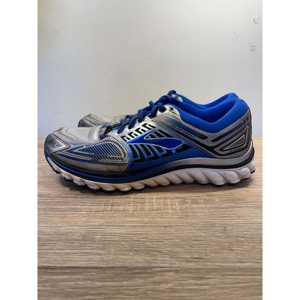Brooks Glycerin 13 Mens Shoes Gray Blue Running Hiking Gym‎ Sneakers Size 9.5